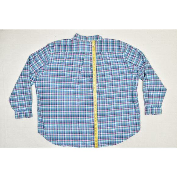 Ralph Lauren Big & Tall Plaid Classic Fit Button Down Shirt 3XB Long Sleeve - Picture 6 of 8